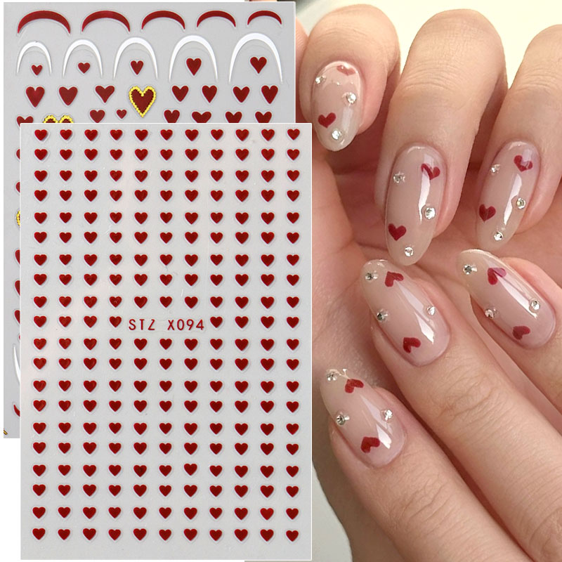 Nail Art Valentines Day - 2 stücke Mini Liebe Herz Nail