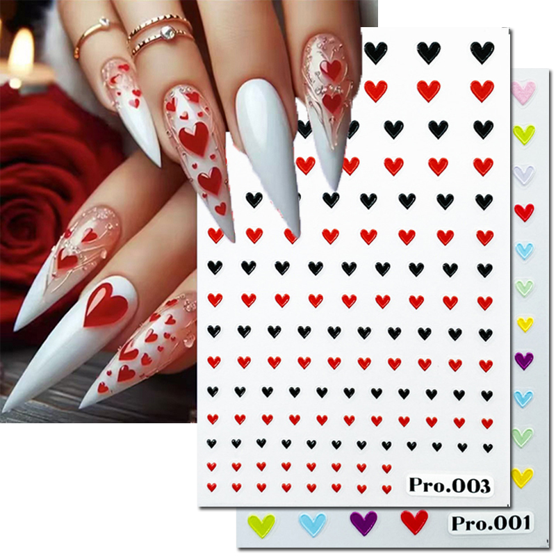 Nail Art Valentines Day - 5D geprägte Nail Art Aufkleber Valentinstag