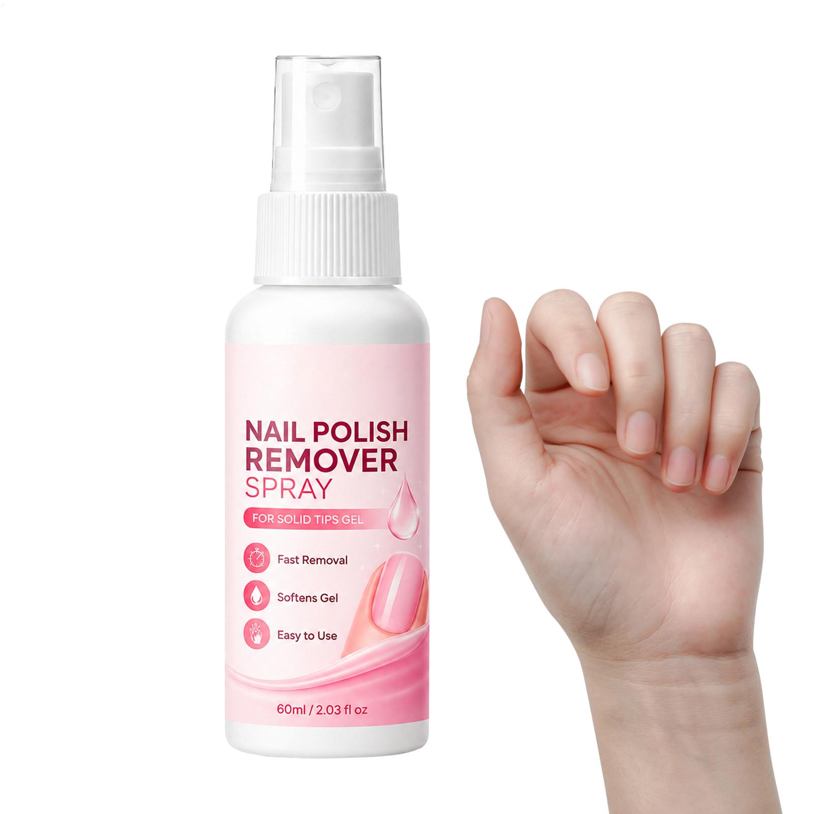 Nail Art Press On - 60ml Nagelentferner-Spray für Press-On-Nägel, künstliche Nagelspitzen,