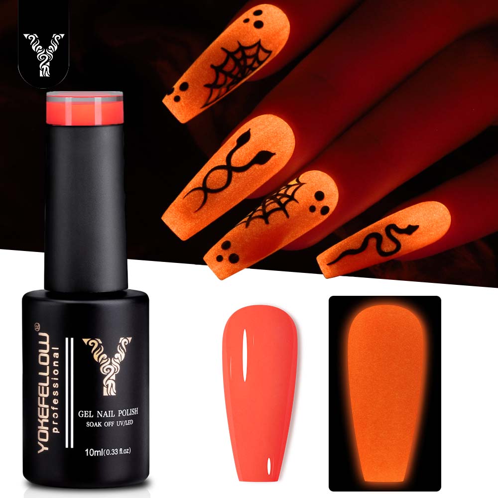 YOKEFELLOW Glow in the Dark Ge – Nail Art Orange Bewertung und Preis