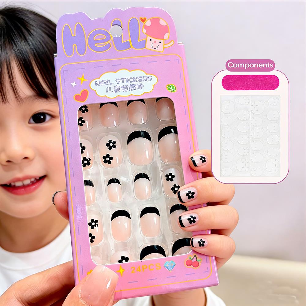 24 Stück/Box Cartoon Kinder Au – Nail Art Press On Bewertung und Preis