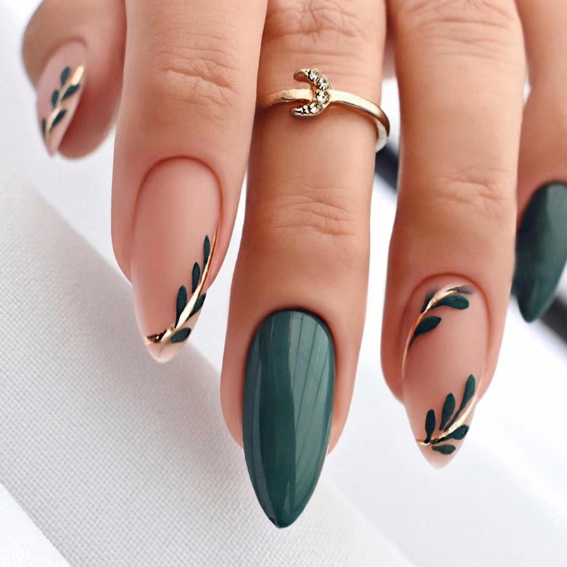 24 Teile/satz Mittellange Mand – Nail Art Pink Bewertung und Preis