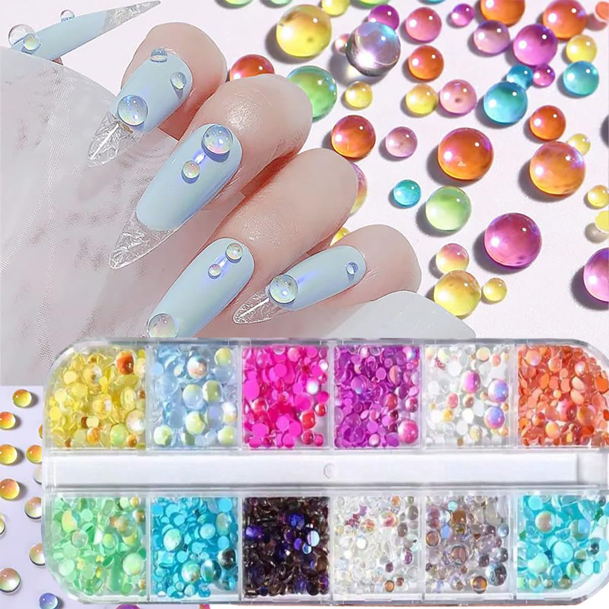 1Box Candy Farbe Gemischte Grö – Nail Art Valentines Day Bewertung und Preis