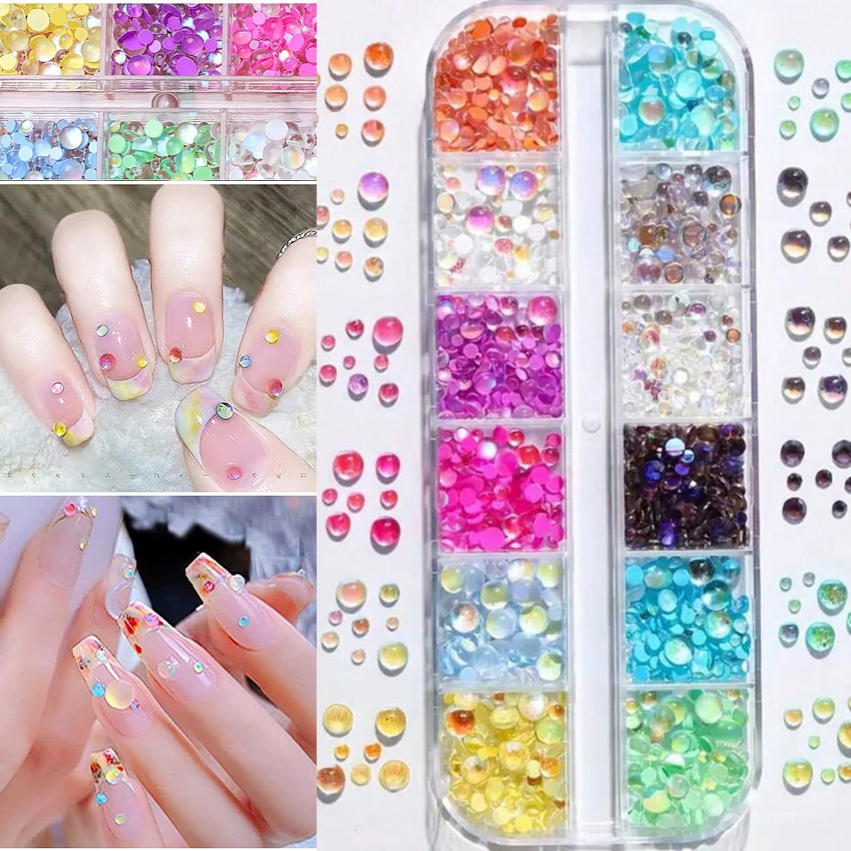 1Box Candy Farbe Gemischte Grö – Nail Art Valentines Day Bewertung und Preis