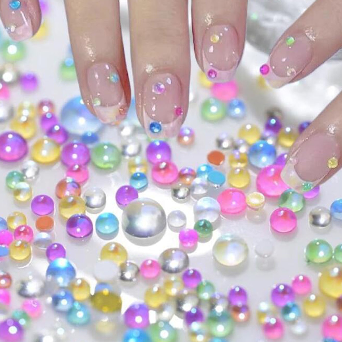 1Box Candy Farbe Gemischte Grö – Nail Art Valentines Day Bewertung und Preis