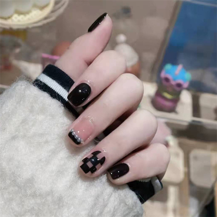 24 Stück kurze Acryl-Kunstnäge – Nail Art Press On Bewertung und Preis