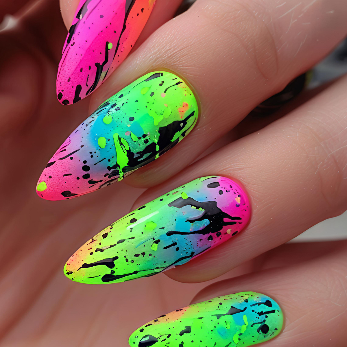 Mittellange künstliche Nägel f – Nail Art Orange Bewertung und Preis
