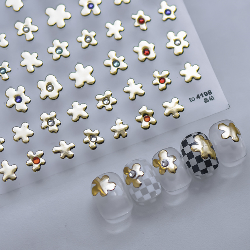 1 Stück 5d bunte Gelee Blume N – Nail Art Orange Bewertung und Preis