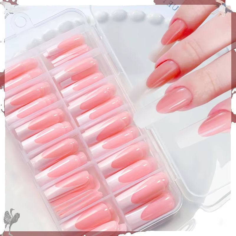 120 Stück glänzende rosa Frenc – Nail Art Press On Bewertung und Preis