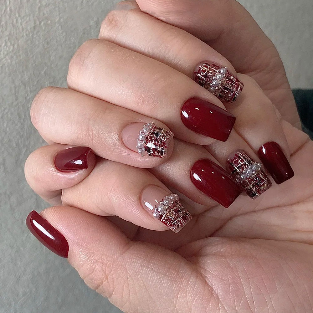 1 stücke 5D Relief Liebe Hören – Nail Art Valentines Day Bewertung und Preis
