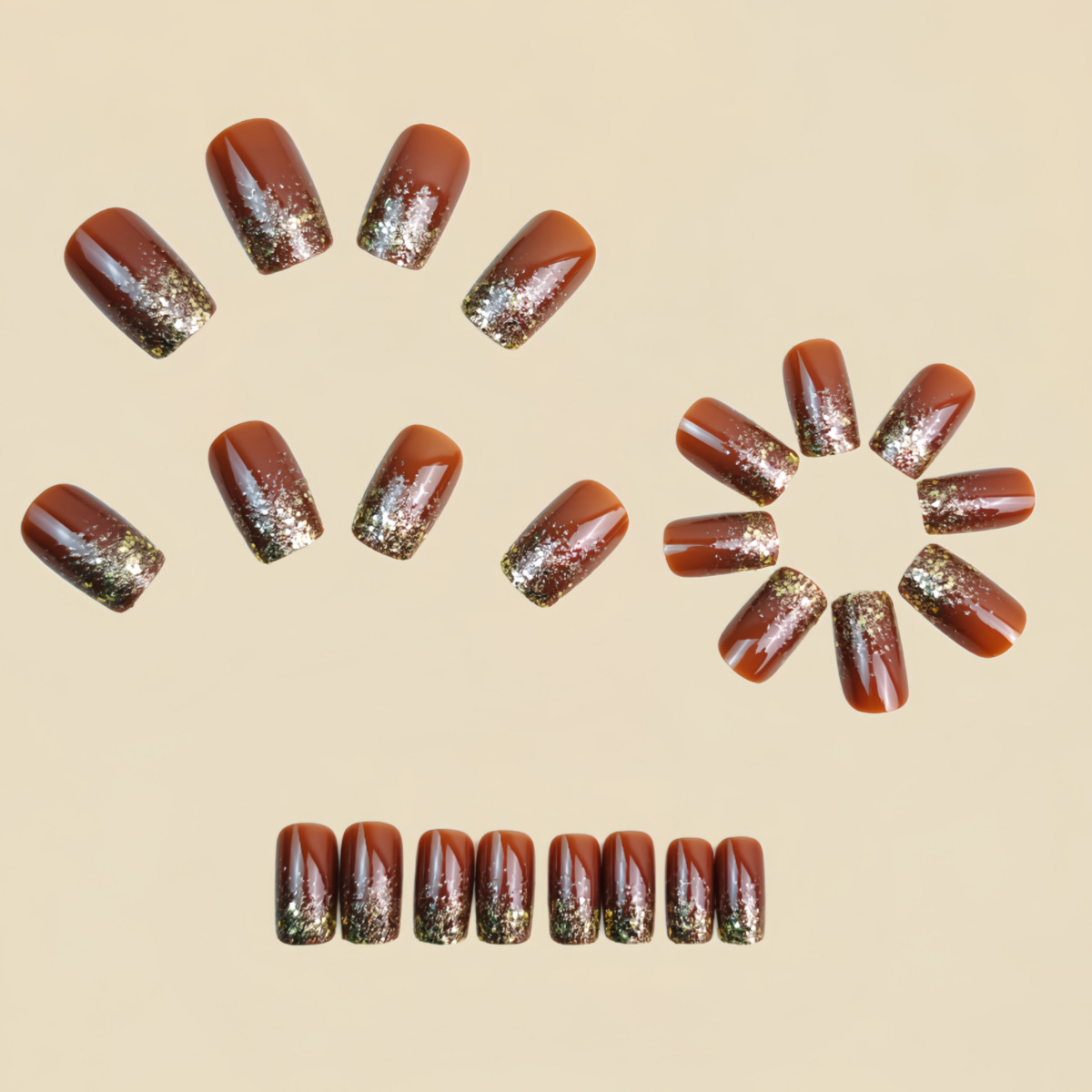 Kurze mittelgroße künstliche N – Nail Art Press On Bewertung und Preis