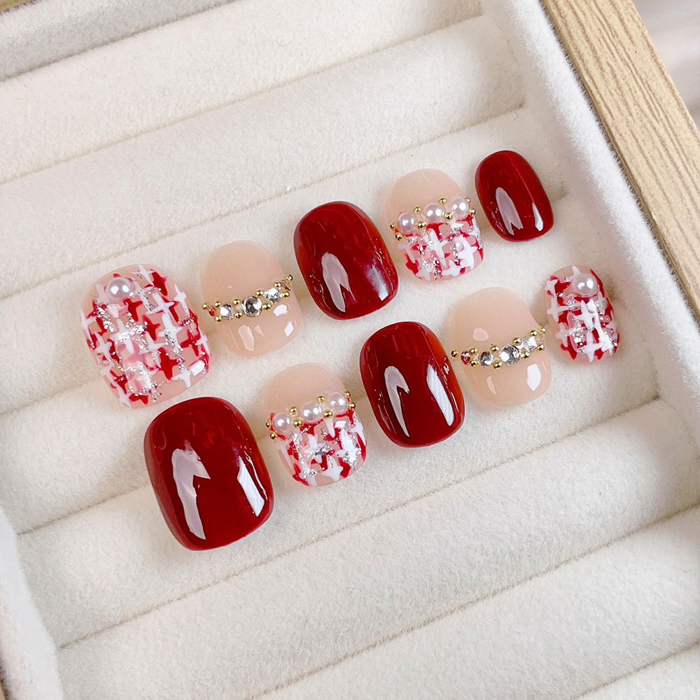 10 Stück Kurze Quadratische Ru – Nail Art Press On Bewertung und Preis