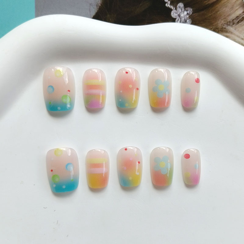 10 Stück Regenbogen-Kaugummi S – Nail Art Ombre Bewertung und Preis
