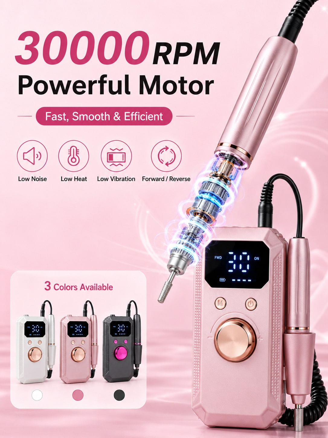 Professioneller kabelloser ele – Nail Drill Machine Bewertung und Preis