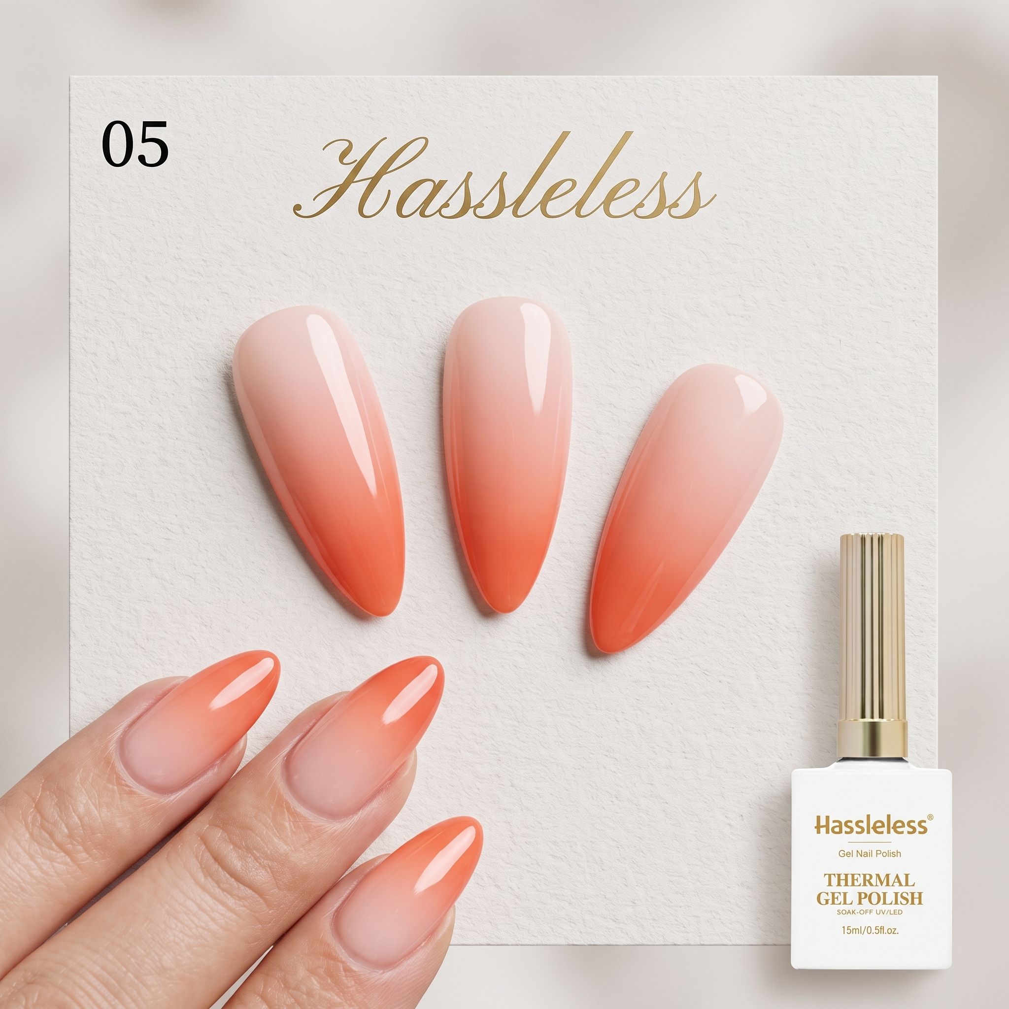 Unkomplizierter Nude-Orange-Pf – Nail Art Orange Bewertung und Preis